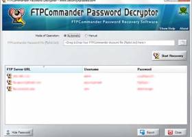 FTP Commander Password Decryptor screenshot