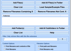 Print List Of Files And Their Contents Software screenshot