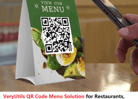 VeryUtils QR Code Contactless Digital Menus for Restaurants screenshot