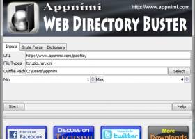 Appnimi Web Directory Buster screenshot