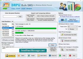 Windows Mobile Bulk SMS Software screenshot