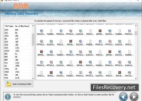 Memory Card File Recovery Software screenshot