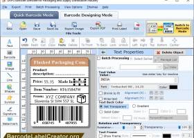 Barcode Creator for Packaging Industry screenshot