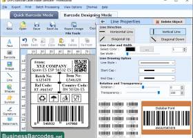 Linear Barcode Designing Application screenshot