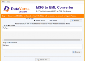 DataVare MSG to EML Converter Expert screenshot