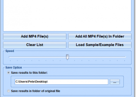 Increase or Decrease Speed Of Multiple MP4 Video Files Software screenshot