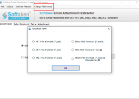 Softaken Email Attachment Extractor screenshot
