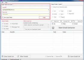Email Address Extractor for Yahoo screenshot