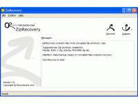 ZipRecovery screenshot