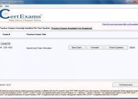 A+ Core 2 (220-1002) Practice Exams screenshot
