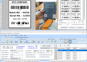 Excel Barcode Label Designing Software screenshot