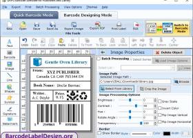 Library Barcode Label Application screenshot
