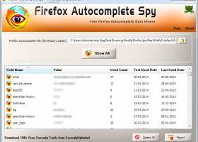 Autocomplete Spy for Firefox screenshot