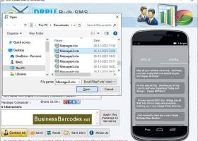 Bulk SMS Messenger Application screenshot
