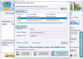 Blackberry SMS Text Messaging Software screenshot