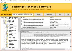 Exchange EDB Email Recovery screenshot