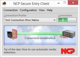 NCP Secure Entry Windows Client screenshot