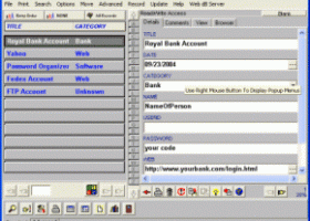 Password Organizer Deluxe screenshot