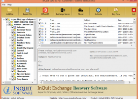 InQuit EDB to PST Converter screenshot
