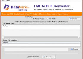 Datavare EML to PDF Converter screenshot