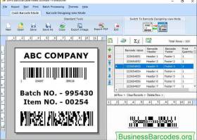 Print Barcode Label Application screenshot