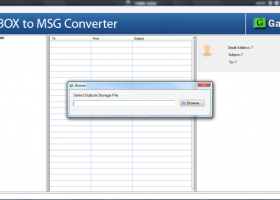 GainTools MBOX to MSG Converter screenshot