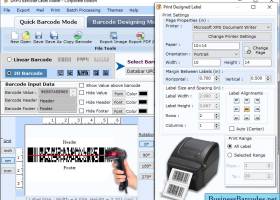 Business Barcode Label Maker Tool screenshot