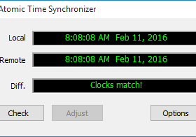 Atomic Time Synchronizer screenshot
