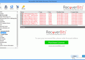 Recover Shift Deleted Folder screenshot
