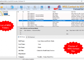 eSoftTools MSG to vCard Converter screenshot