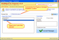 Export Pegasus Mail to Live Mail screenshot