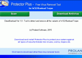 W32/Banload Free Trojan Removal Tool screenshot