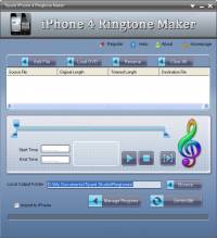 Tipard iPhone 4G Ringtone Maker screenshot