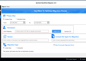 SysTools SharePoint Migrator screenshot