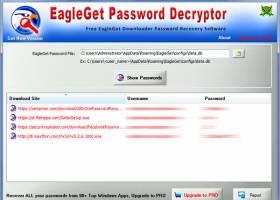EagleGet Password Decryptor screenshot