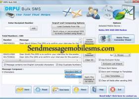 SMS Application screenshot