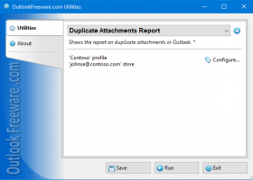 Duplicate Attachments Report screenshot