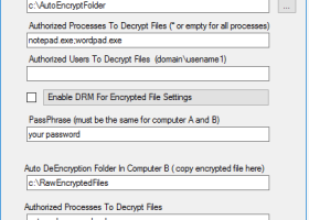 Auto File DRM Encryption Tool screenshot