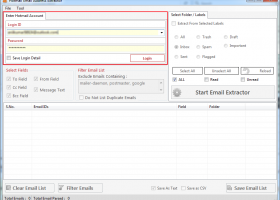 Hotmail Email Address Extractor screenshot