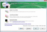 FlipPageMaker Free DjVu to PDF screenshot