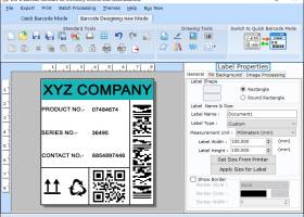 Logistics Barcode Label Making Software screenshot