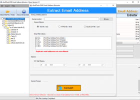 eSoftTools EML Email Address Extractor screenshot