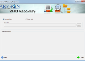 VHD Recovery tool screenshot