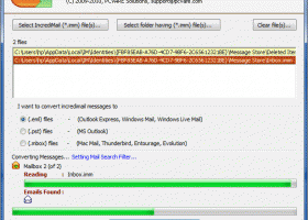 IncrediMail to Outlook Express Conversion screenshot