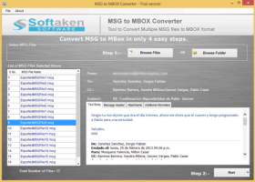 Migrate MSG to MBOX screenshot
