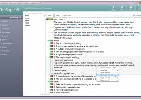 TheSage English Dictionary and Thesaurus screenshot