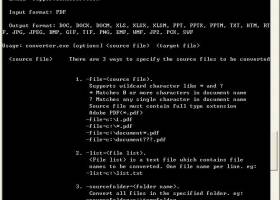 Okdo PDF to All Converter Command Line screenshot