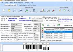 Business Barcode Designing Application screenshot