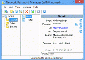 Network Password Manager screenshot