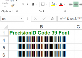 PrecisionID Code 39 Fonts screenshot